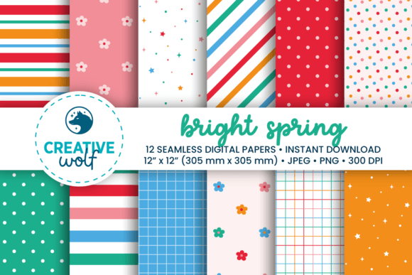 Bright Spring Minimalist Pattern Set