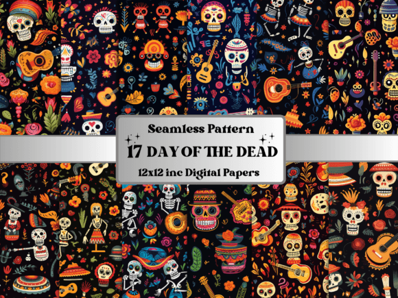 Day of the Dead Seamless Digital Paper