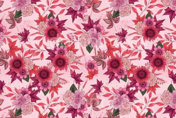 Fall Pink Pumpkin Seamless Pattern: A Versatile Design for Seasonal Creativity
