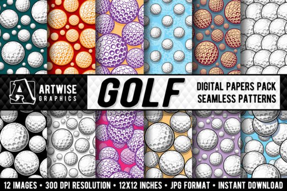 Golf Balls Texture Seamless Pattern: Strategic Design for Creative and Commercial Projects