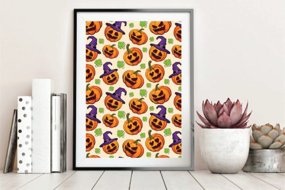 Halloween Pumpkin Seamless Pattern: A Versatile Design Resource for Creative Projects