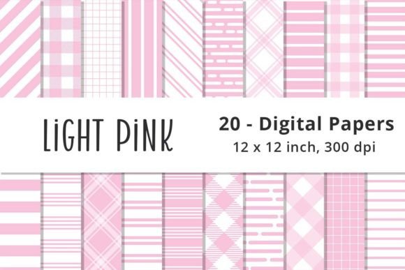 Light Pink Stripes Digital Paper Pattern: A Versatile Design for Creative Projects