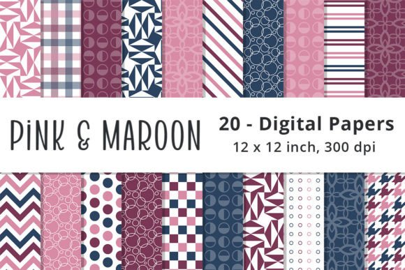 Maroon, Pink, Blue Digital Backgrounds: A Versatile Design Tool for Creators and Professionals