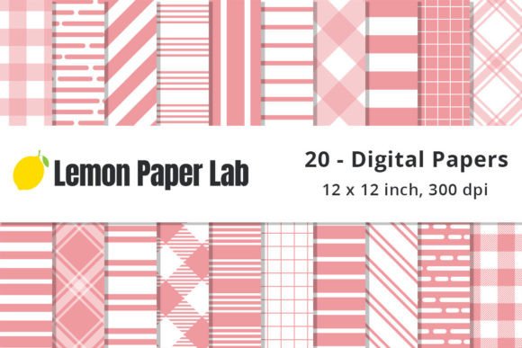 Pink Striped Pattern Paper for Creative and Professional Use