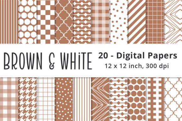 Seamless Brown Digital Paper Backgrounds: A Versatile Tool for Creative Projects